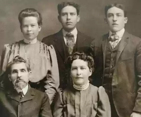 Family-Ora Frances Carpenter, Alexander Ferguson, Andrew Nugent, Andrew Ferguson Dugger, Virginia Belle Miller Dugger